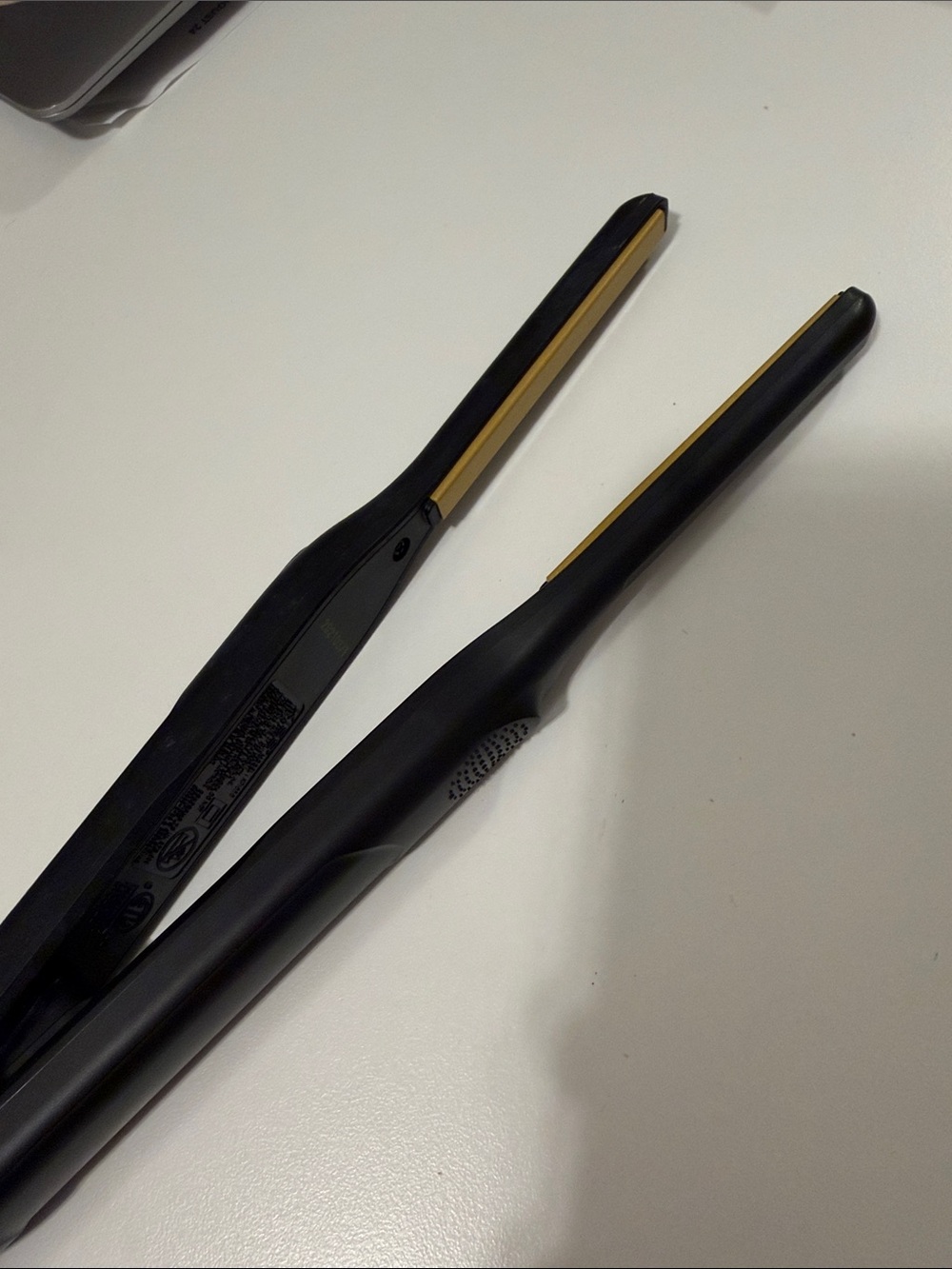 Kiss 0.3 Inch Pencil Flat Iron, 3/10" Ceramic Tourmaline Hair Straightener